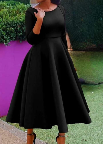 A Line Black Dress