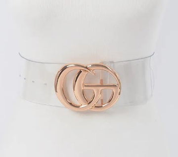 Clear Belt w/ Initials (PLUS)