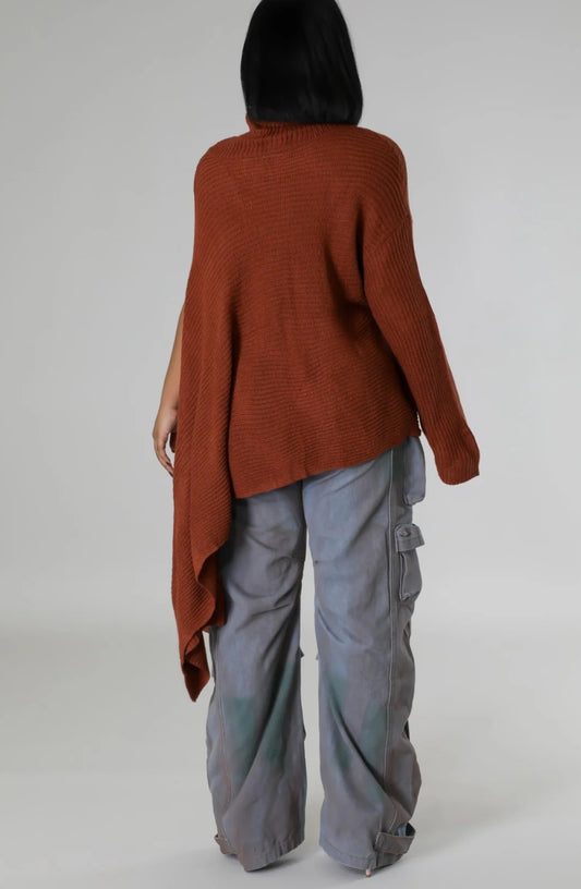 One Sleeve Sweater Top