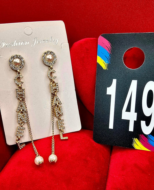 Initial Brooches or Earrings (CC)