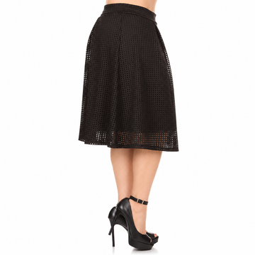 Midi Skirt /Black (Lined)