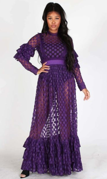 Reveal Maxi Dress w/ Zipper (two color options available)