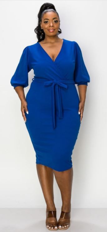 Midi Dress Fitted (3 Colors)
