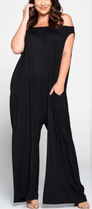 Oversized Off Shoulder Jumpsuit (PEACH ONLY) no picture available